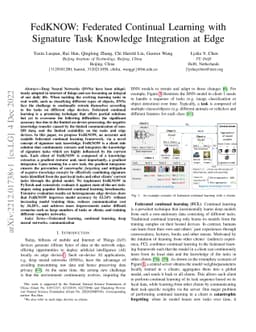 FedKNOW: Federated Continual Learning with Signature Task Knowledge
  Integration at Edge