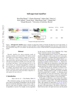 Self-supervised AutoFlow