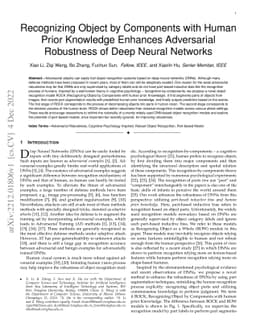 Recognizing Object by Components with Human Prior Knowledge Enhances
  Adversarial Robustness of Deep Neural Networks