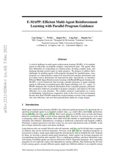 E-MAPP: Efficient Multi-Agent Reinforcement Learning with Parallel
  Program Guidance