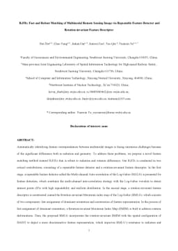 R2FD2: Fast and Robust Matching of Multimodal Remote Sensing Image via
  Repeatable Feature Detector and Rotation-invariant Feature Descriptor
