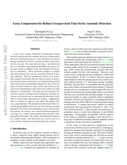 Lossy Compression for Robust Unsupervised Time-Series Anomaly Detection