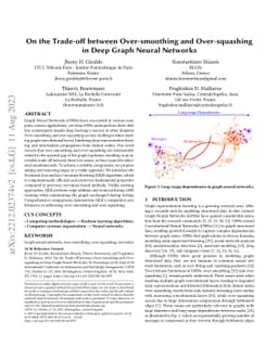 On the Trade-off between Over-smoothing and Over-squashing in Deep Graph
  Neural Networks