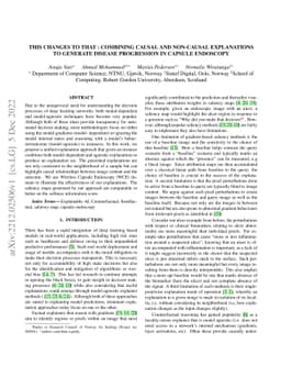 This changes to that : Combining causal and non-causal explanations to
  generate disease progression in capsule endoscopy