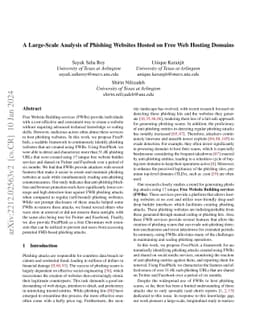 A Large-Scale Analysis of Phishing Websites Hosted on Free Web Hosting
  Domains