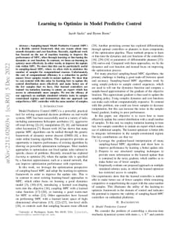 Learning to Optimize in Model Predictive Control