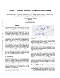 Collabs: A Flexible and Performant CRDT Collaboration Framework