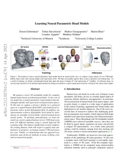 Learning Neural Parametric Head Models