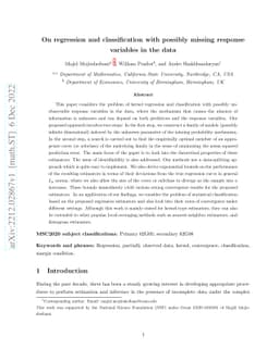 On regression and classification with possibly missing response
  variables in the data