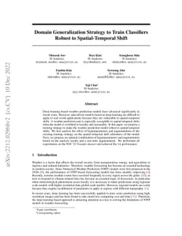 Domain Generalization Strategy to Train Classifiers Robust to
  Spatial-Temporal Shift