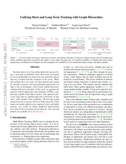 Unifying Short and Long-Term Tracking with Graph Hierarchies