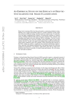 An Empirical Study on the Efficacy of Deep Active Learning for Image
  Classification