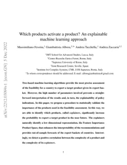 Which products activate a product? An explainable machine learning
  approach