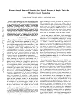 Funnel-based Reward Shaping for Signal Temporal Logic Tasks in
  Reinforcement Learning