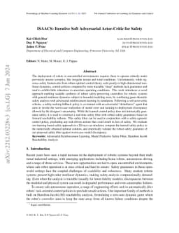 ISAACS: Iterative Soft Adversarial Actor-Critic for Safety