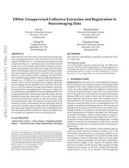 ERNet: Unsupervised Collective Extraction and Registration in
  Neuroimaging Data