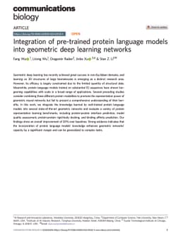 Integration of Pre-trained Protein Language Models into Geometric Deep
  Learning Networks