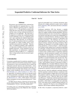Sequential Predictive Conformal Inference for Time Series