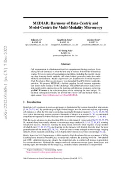 MEDIAR: Harmony of Data-Centric and Model-Centric for Multi-Modality
  Microscopy