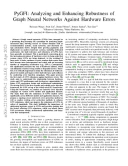PyGFI: Analyzing and Enhancing Robustness of Graph Neural Networks
  Against Hardware Errors