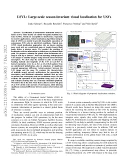 LSVL: Large-scale season-invariant visual localization for UAVs