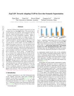 ZegCLIP: Towards Adapting CLIP for Zero-shot Semantic Segmentation
