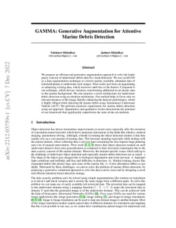 GAMMA: Generative Augmentation for Attentive Marine Debris Detection