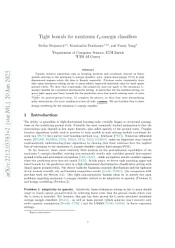 Tight bounds for maximum $\ell_1$-margin classifiers