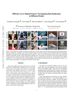 Diffusion Art or Digital Forgery? Investigating Data Replication in
  Diffusion Models