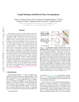 Graph Matching with Bi-level Noisy Correspondence