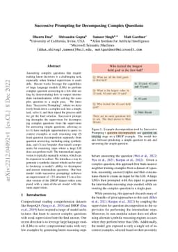 Successive Prompting for Decomposing Complex Questions