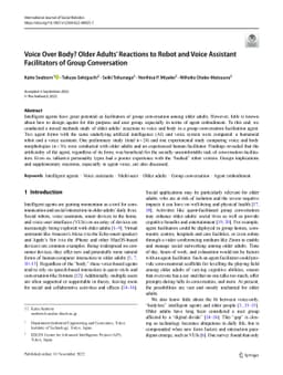 Voice Over Body? Older Adults' Reactions to Robot and Voice Assistant
  Facilitators of Group Conversation