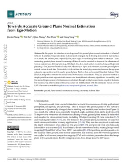 Towards Accurate Ground Plane Normal Estimation from Ego-Motion