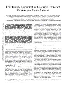 Fruit Quality Assessment with Densely Connected Convolutional Neural
  Network