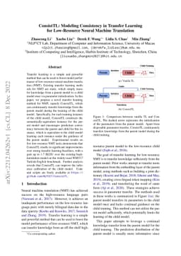 ConsistTL: Modeling Consistency in Transfer Learning for Low-Resource
  Neural Machine Translation