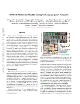 BEVBert: Multimodal Map Pre-training for Language-guided Navigation