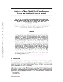 OFASys: A Multi-Modal Multi-Task Learning System for Building Generalist
  Models