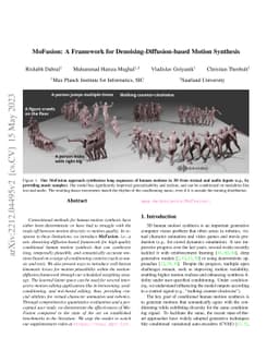 MoFusion: A Framework for Denoising-Diffusion-based Motion Synthesis