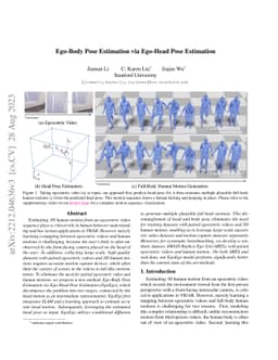 Ego-Body Pose Estimation via Ego-Head Pose Estimation