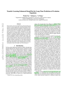 Transfer Learning Enhanced DeepONet for Long-Time Prediction of
  Evolution Equations