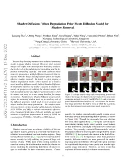 ShadowDiffusion: When Degradation Prior Meets Diffusion Model for Shadow
  Removal