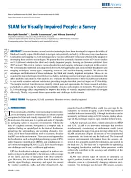 SLAM for Visually Impaired People: a Survey