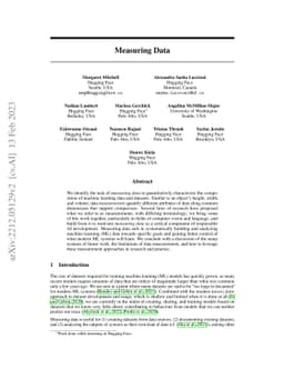 Measuring Data