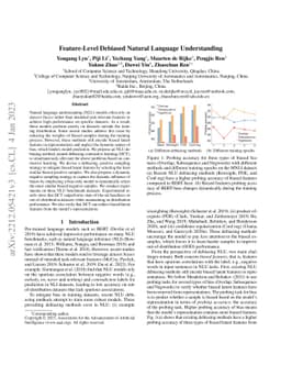 Feature-Level Debiased Natural Language Understanding