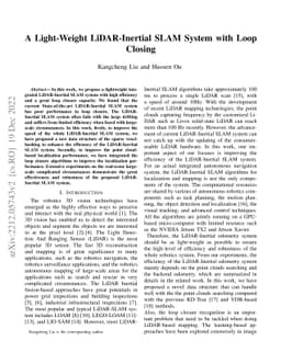A Light-Weight LiDAR-Inertial SLAM System with Loop Closing