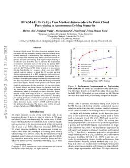 BEV-MAE: Bird's Eye View Masked Autoencoders for Point Cloud
  Pre-training in Autonomous Driving Scenarios