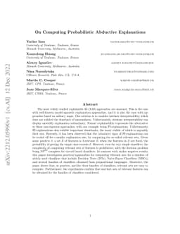 On Computing Probabilistic Abductive Explanations