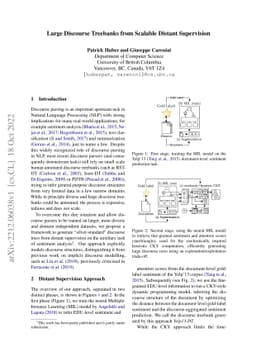 Large Discourse Treebanks from Scalable Distant Supervision