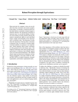 Robust Perception through Equivariance