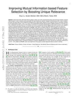 Improving Mutual Information based Feature Selection by Boosting Unique
  Relevance